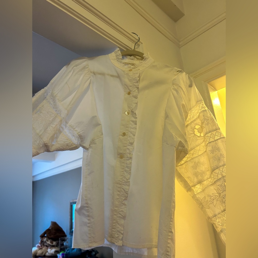 Love the label white blouse